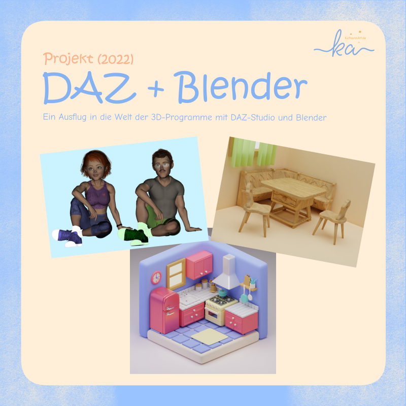Ein Ausflug in die Welt der 3D-Programme DAZ-Studio und Blender (2022)
