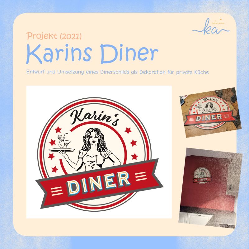 Projekt Karins Diner - Retro-Schild (2021)